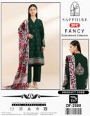 Lawn printed voil bana dora duppta | Sapphire